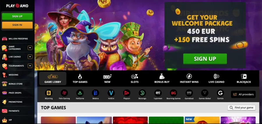 Key facts about PlayAmo Casino and PayID