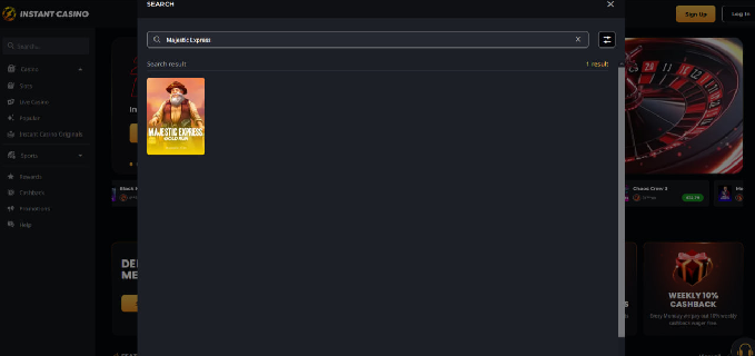 How to play Majestic Express Gold Run pokie controls and steps