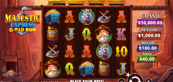 Majestic Express Gold Run pokie game overview: reels and paytable