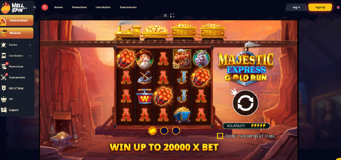 Majestic Express Gold Run pokie player feedback and observations
