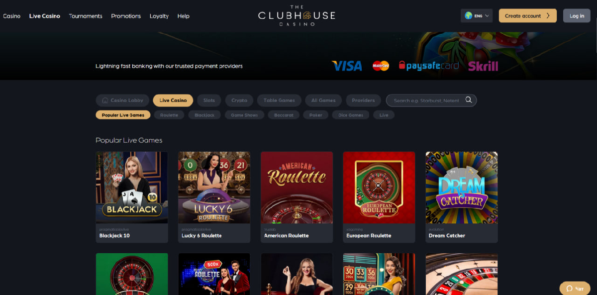 Clubhouse casino review comparison chart for Australian players