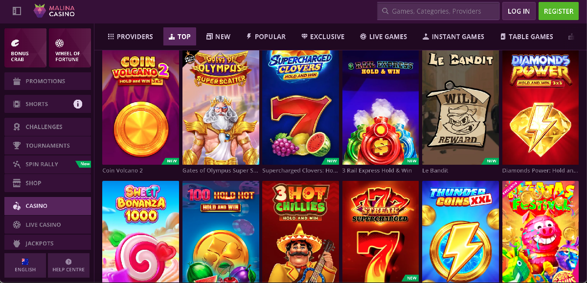 Malina casino game selection with pokies, live tables and featured titles Malina casino game selection with pokies, live tables and featured titles