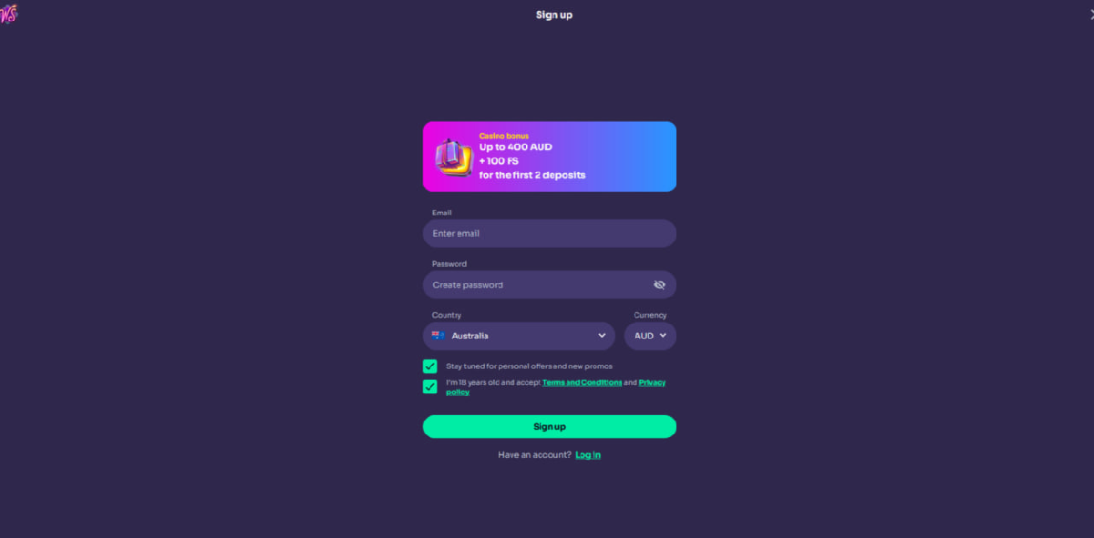 How to sign up at Winspirit casino step by step