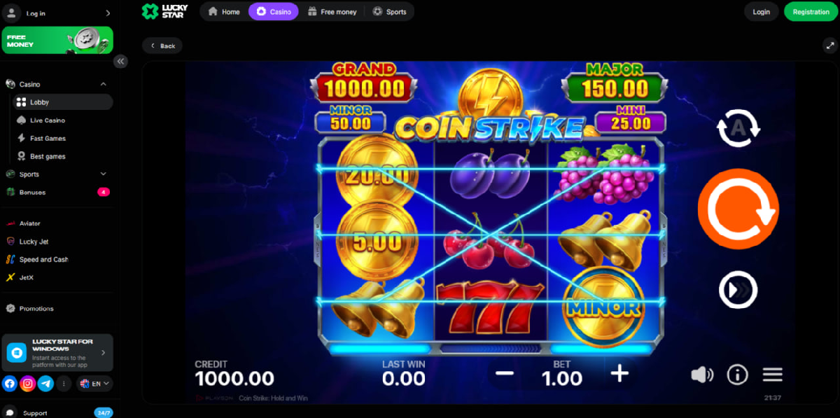 Coin Strike: Hold and Win characteristics