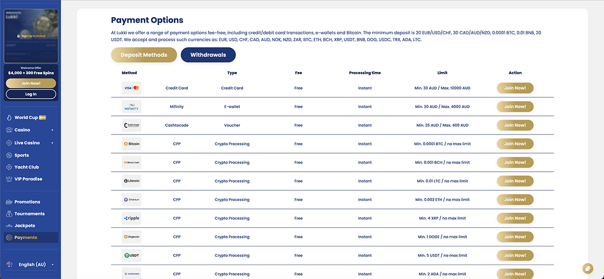 Lukki casino deposit and withdrawal methods Lukki casino deposit and withdrawal methods