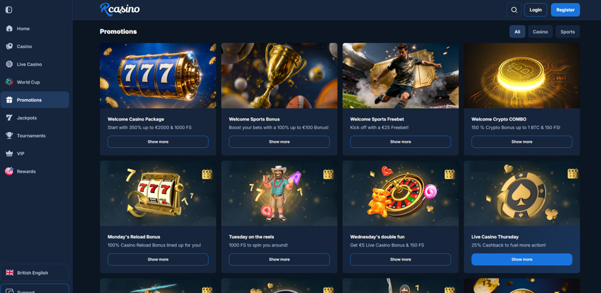 RCasino welcome bonus offers RCasino welcome bonus offers